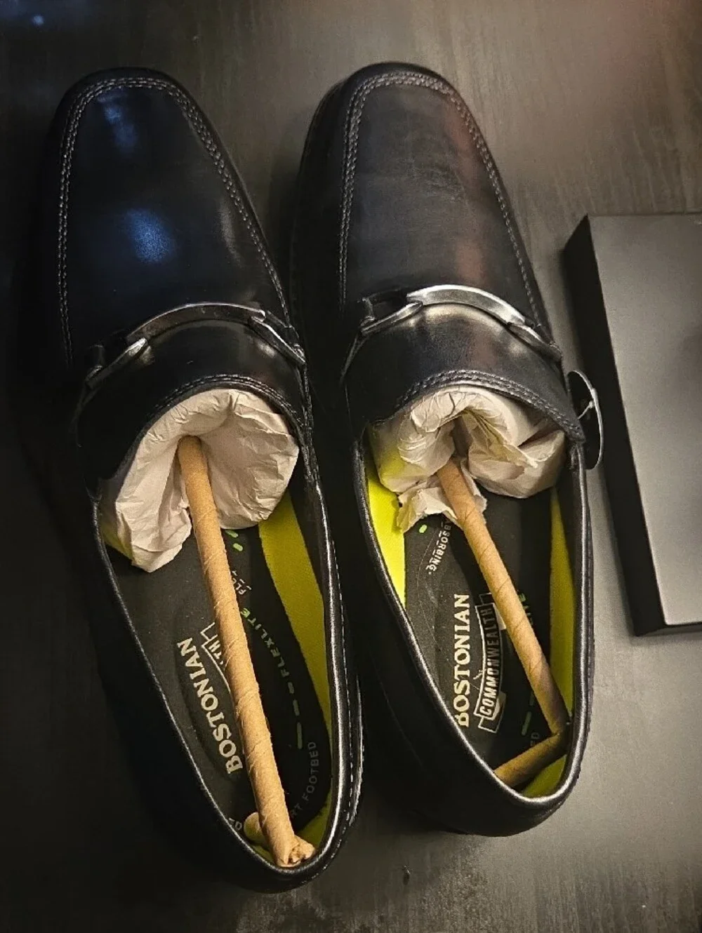 Bostonian Black Leather Oxford Dress Shoe